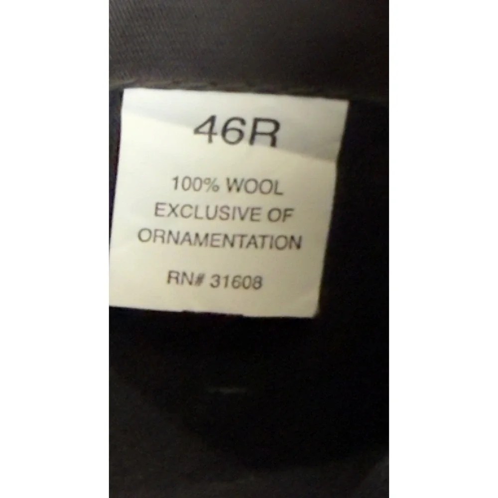 Jos A Bank Mens 46R Blazer‎ 100% Wool Brown Windowpane Check Sport Coat 2 Button